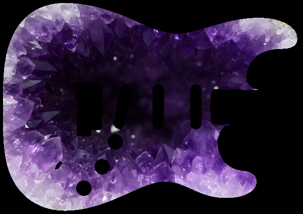 Amethyst geode interior