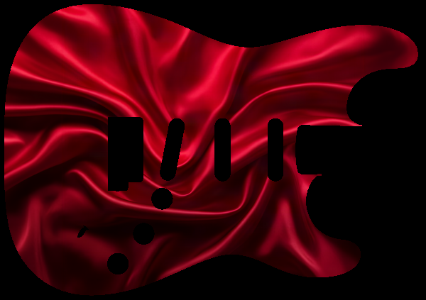 Crimson silk folds