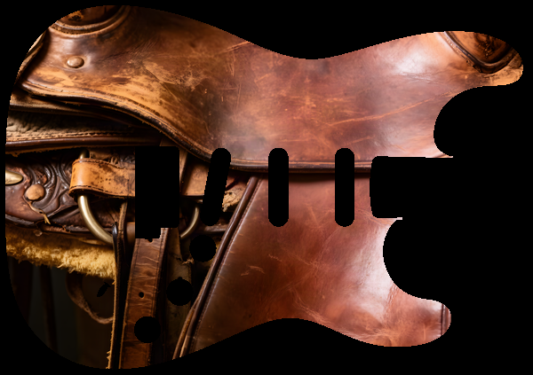 Worn leather