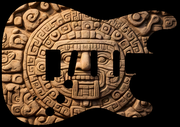 Aztec stone relief
