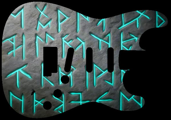 Rune stone surface