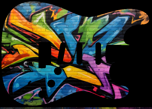 Abstract graffiti wall