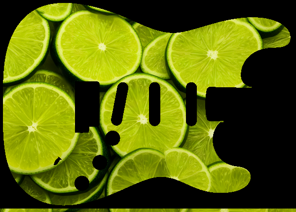 Lime citrus slices