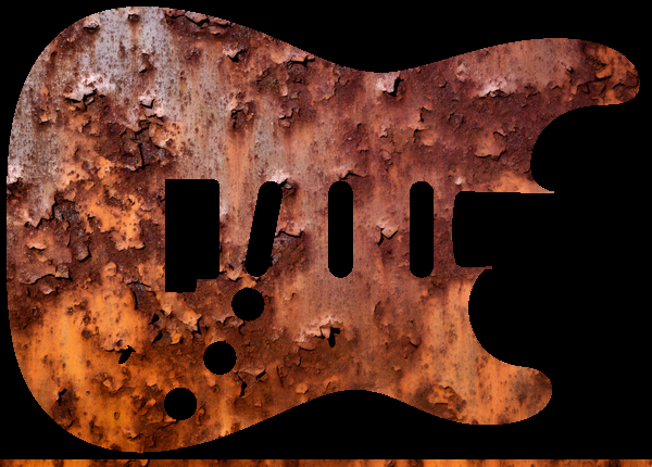 Rusted steel plate