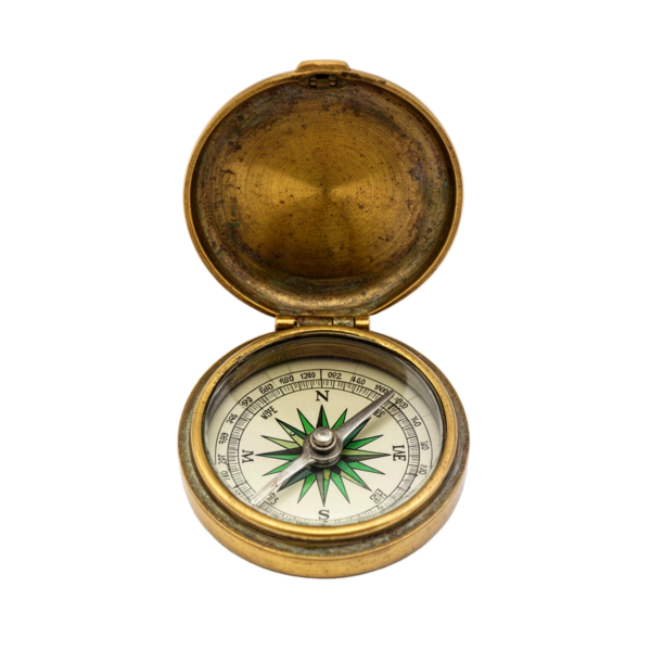 Brass compass