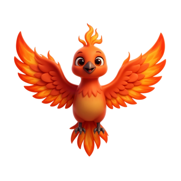 Cartoon phoenix