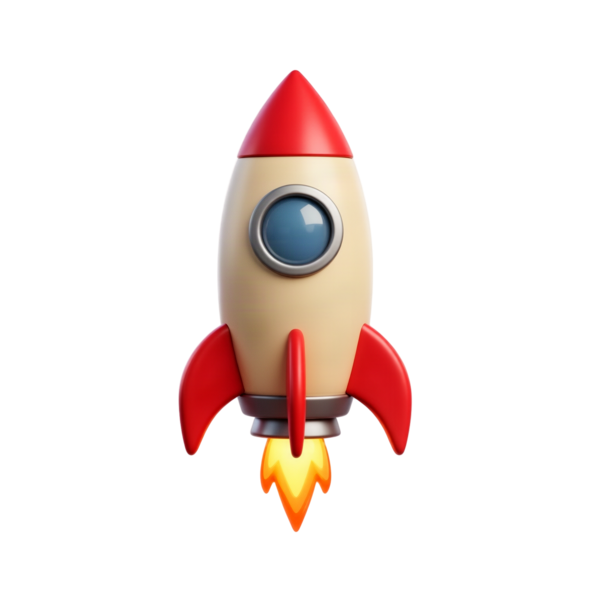 Cartoon rocket