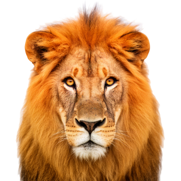 Lion with mane