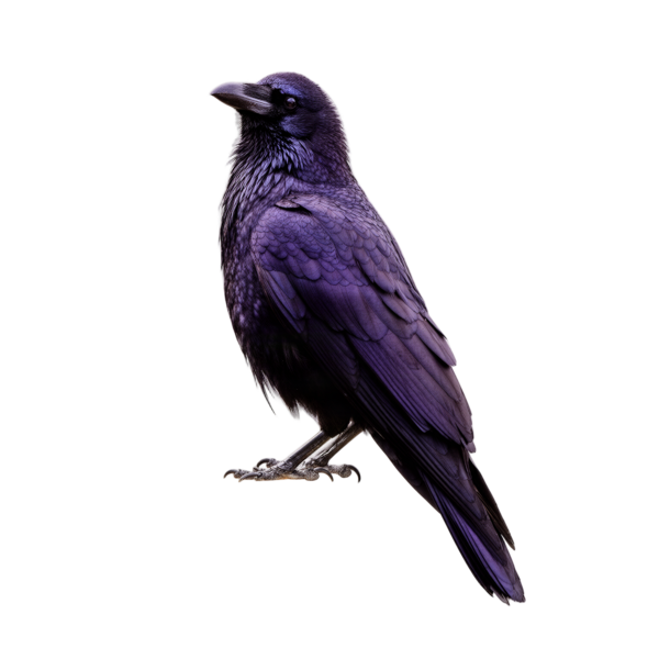 Raven perched