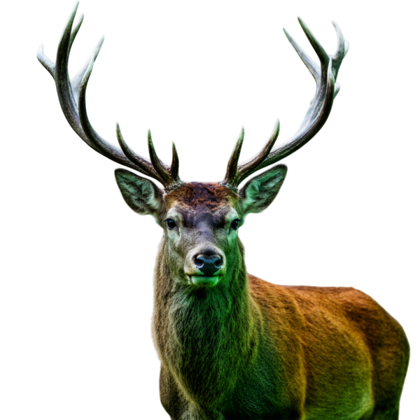 Stag with antlers