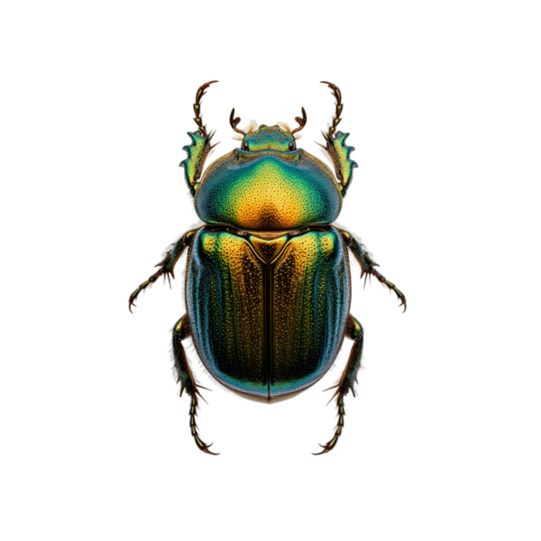 Teal scarab beetle