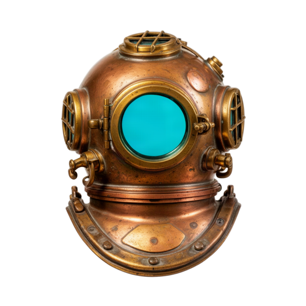 Vintage dive helmet