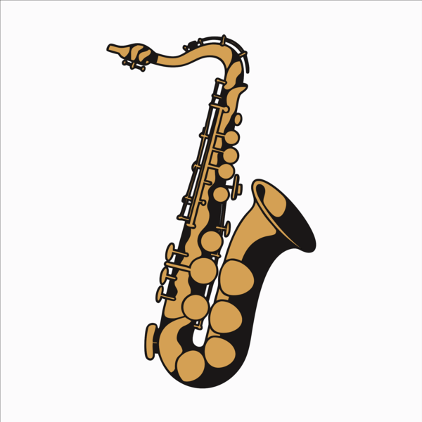 Saxophone silhouette