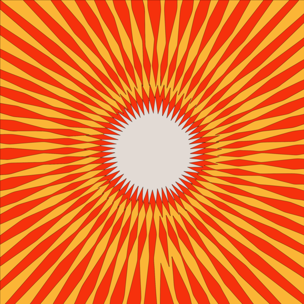 Sunburst rays
