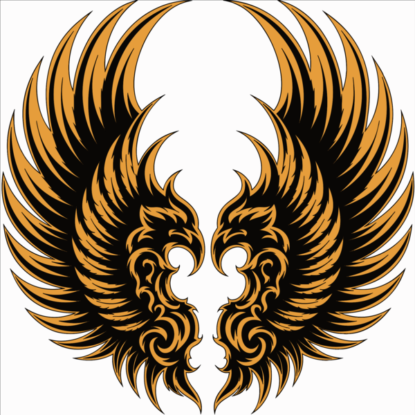 Heraldic wings