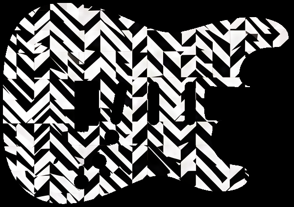Hard-edge chevron tessellation